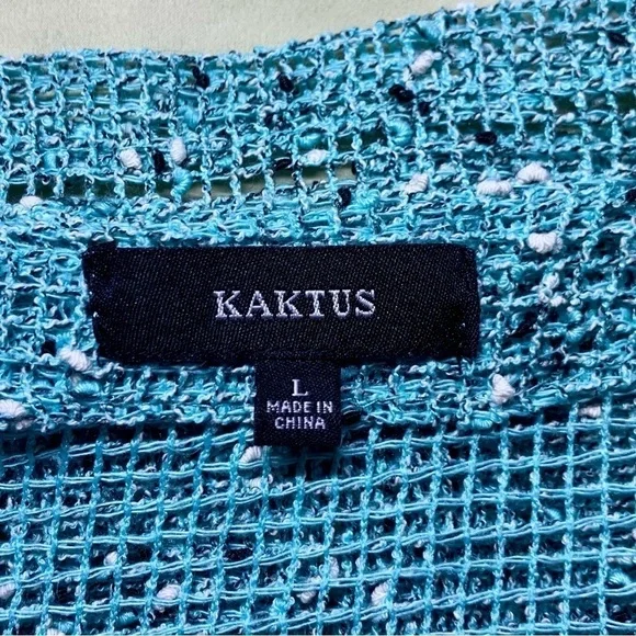 🏝️ 🐠Beachy Tropical Women’s Kaktus Layering Jacket, Sz L, Pre-owned 🐚 ☀️ - Picture 4 of 9